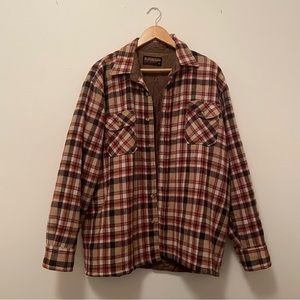 Vintage Montgomery Ward Wool Blend Quilted Shirt